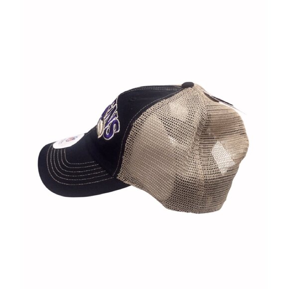 Baltimore Ravens Black Embroidered Mesh Cap Hat NEW Fast Ship - Picture 2 of 5